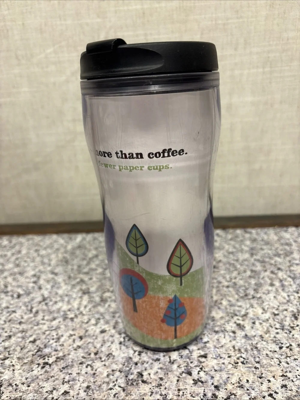 Starbucks 16 oz plastic Tumbler This is more than coffee 2009 Coffee Tea Drink